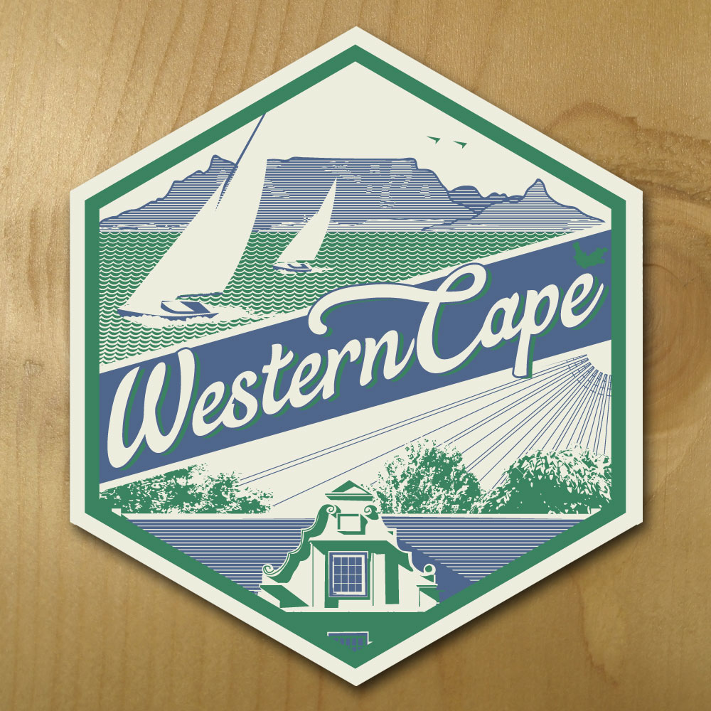 Coasters south africa letterpress travel posters vintage Retro