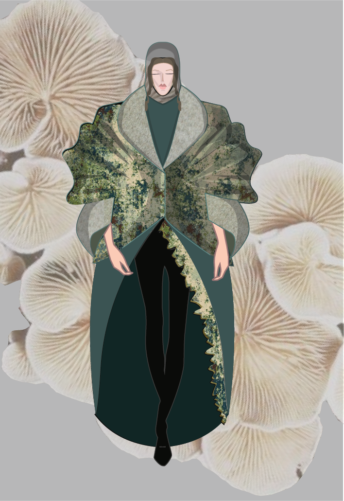 Drawing  Fashion  Clothing fashion design moda styling  ILLUSTRATION  mushroom