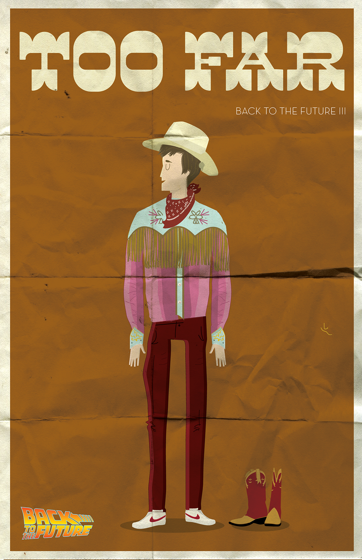 back to the future Marty Mcfly posters western