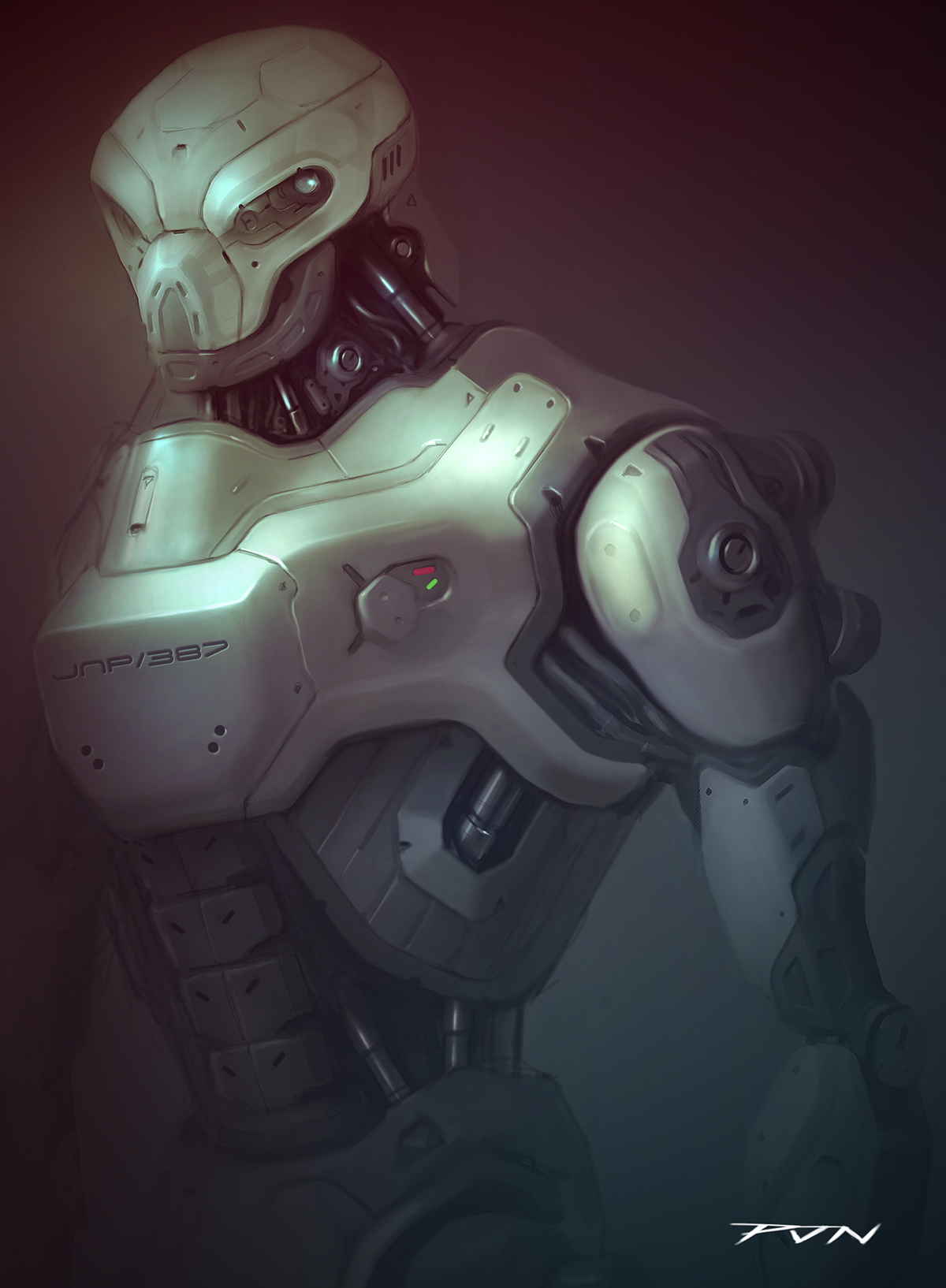 Cyborg future futuristic mech robots robot droid human concept concept art digital painting