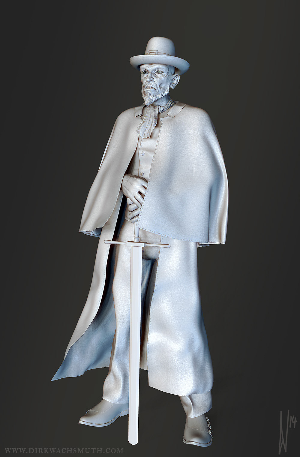 executioner Zbrush sculpture Character modelling 3D rendering concept art highpoly medieval Hangman antagonist killer vfx maquette