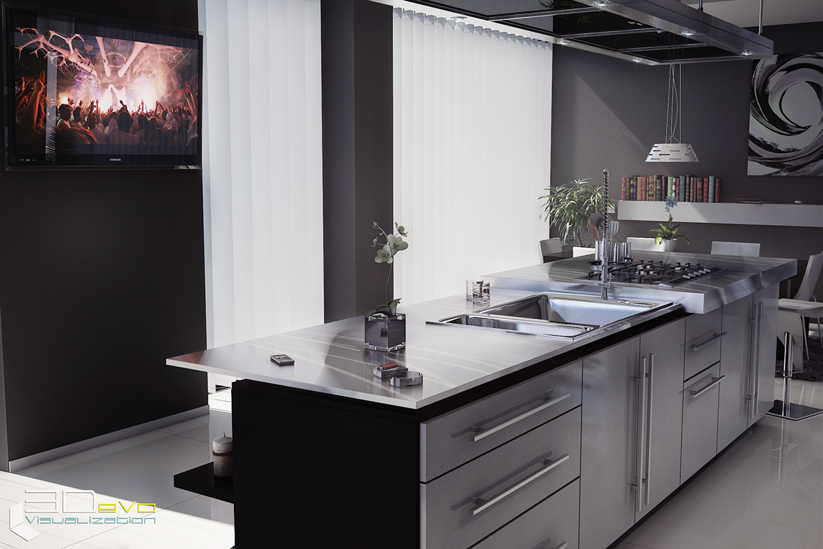 Interior kitchen 3D