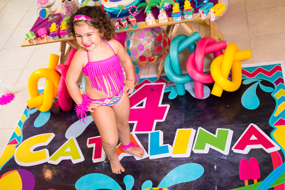 Adobe Portfolio Birthday girl 4years Pool party poolparty fiesta cumpleaños
