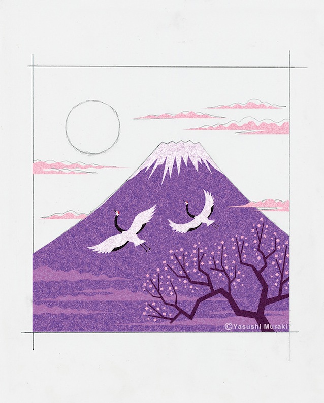 japan japanese animal 日本 富士山 bird first sunrise mountain Fuji Mountain Landscape