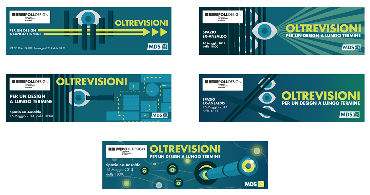 politecnico eye innovation oltrevisioni strategic Illustrator pantone gif banner Italy design milan palette template corporate