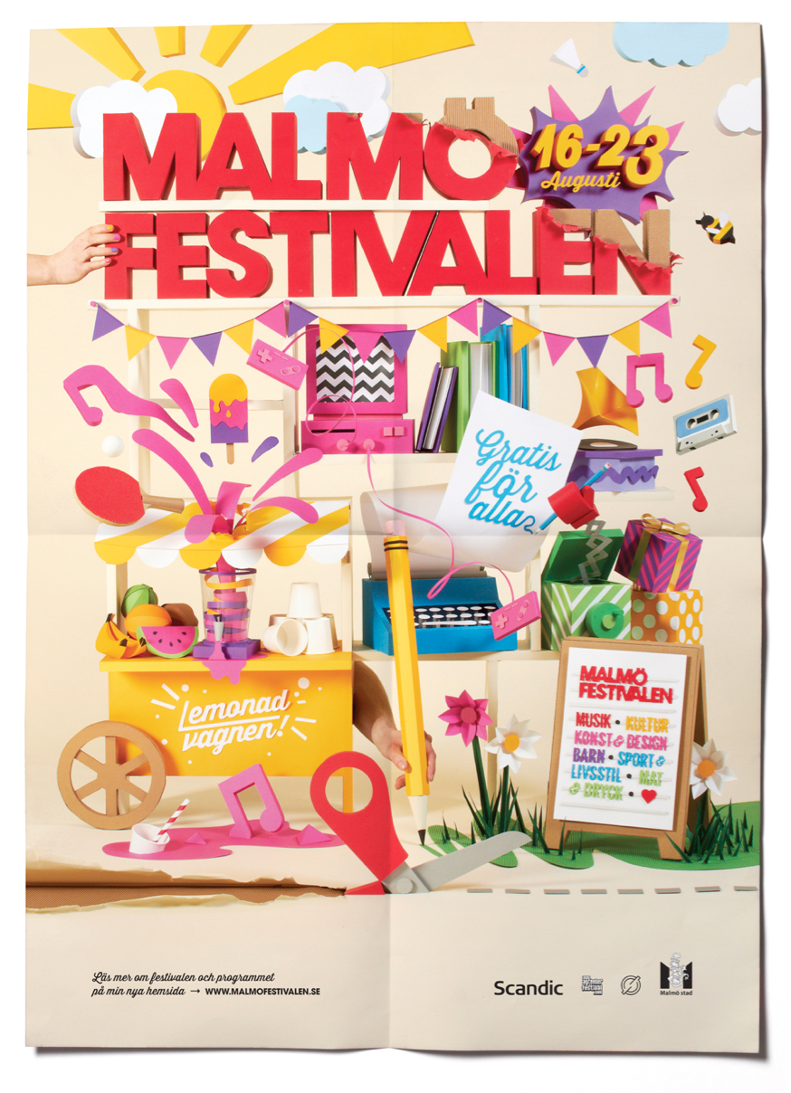 paperart paper festival gif magazine stopmotion Malmö tactile identity handmade tangible colour color colorful