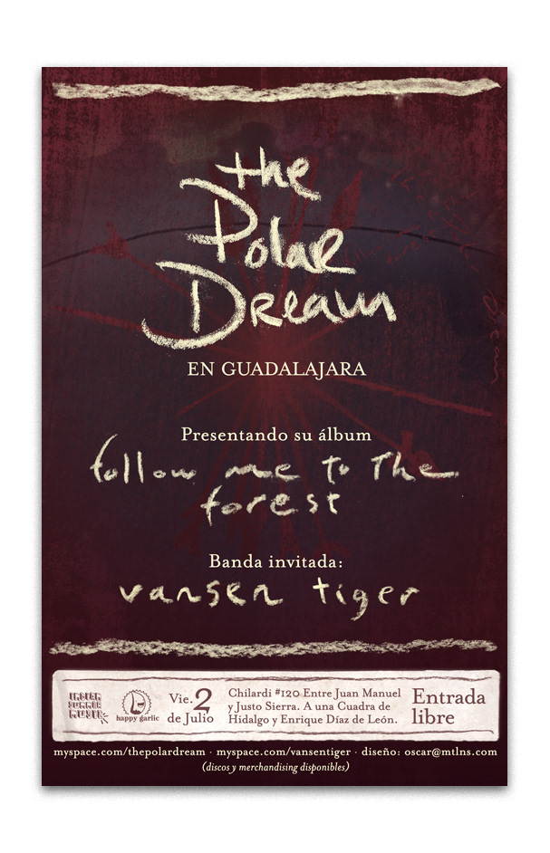 The Polar Dream Arte para discos album artwork jalisco mexico Guadalajara diseño de cd Diseño para discos Diseño para Albumes MTLNS Happy Garlic indian summer music oscar borrego