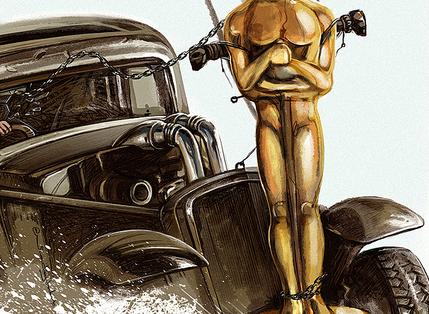 art sivadigitalart India madmax furyroad Oscars oscar Academy Awards Oscars 2016 poster chennai Love digital illustration Fury Road Mad Max