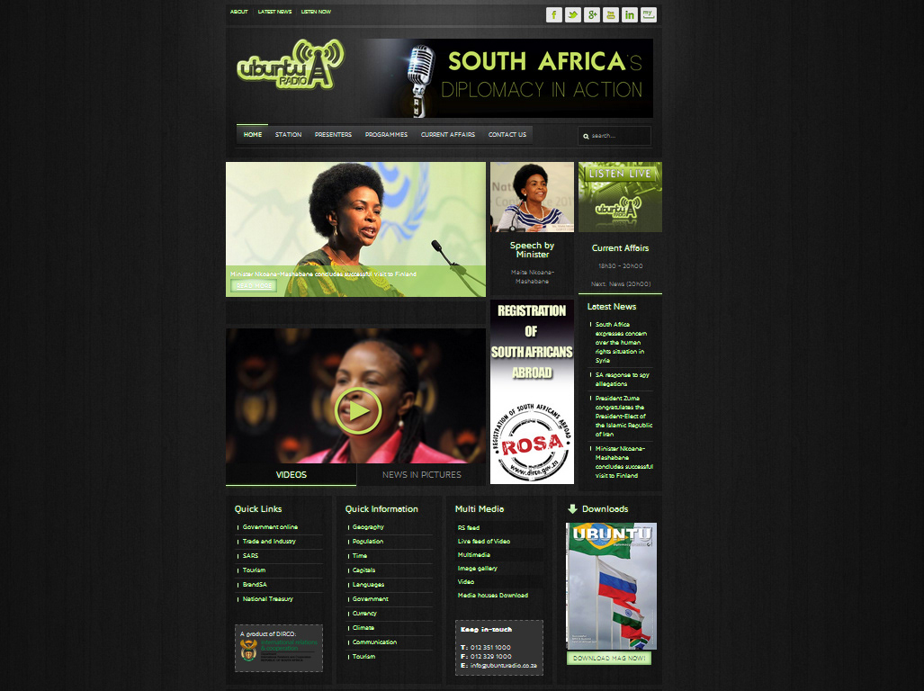 Web Responsive Ubuntu south africa dirco iphone green eric ratshili yootheme