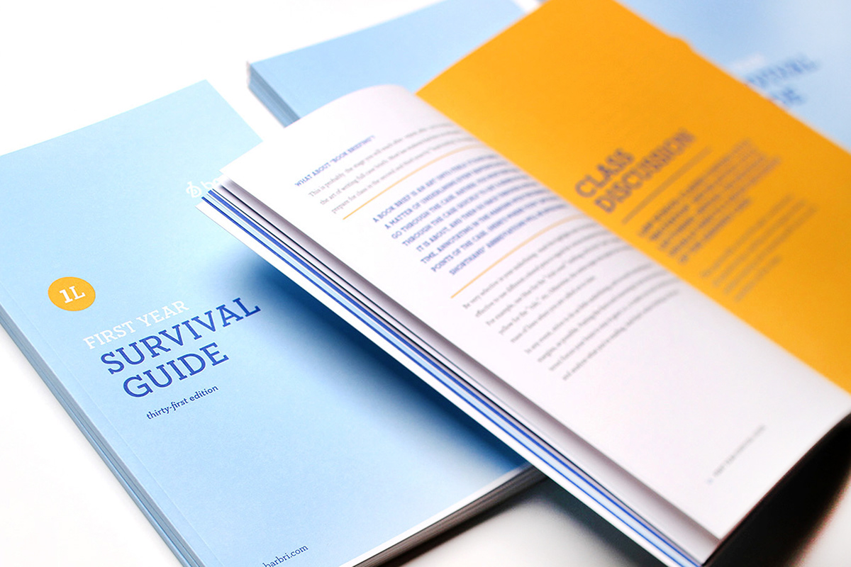 law school corporate print brochure Colllateral guides
