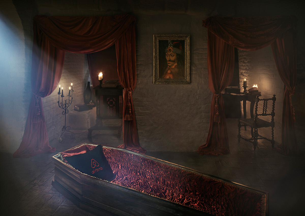 retouching  retouch Colour Grading airbnb interiors bram stoker dracula romania