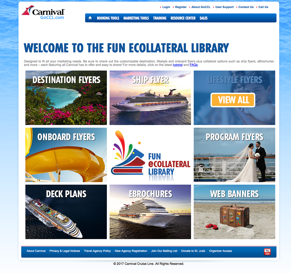 Carnival Cruise Line travel agents graphic design  user experience redesign GoCCL.com Carnival Cruise Lines cruising industry
