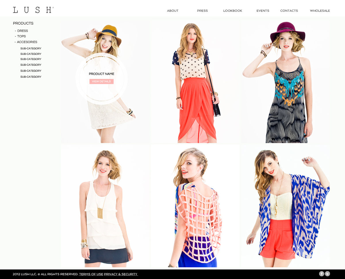 Clothing  fashion RJ esperon   rufino   Photography  web desgin dress user interface  user experience  design designer lush lush clothing  high fashion