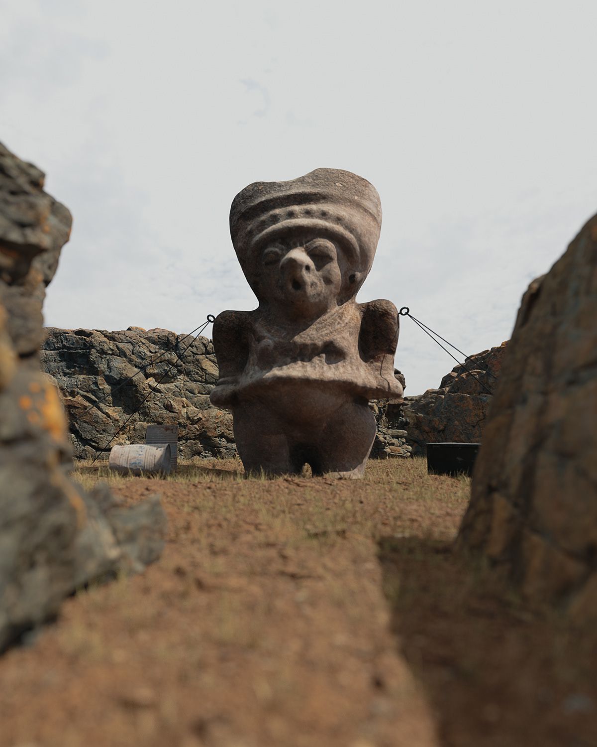 3D ancestral cinema4d culture Ecuador ILLUSTRATION  manabi photoshop sculpture