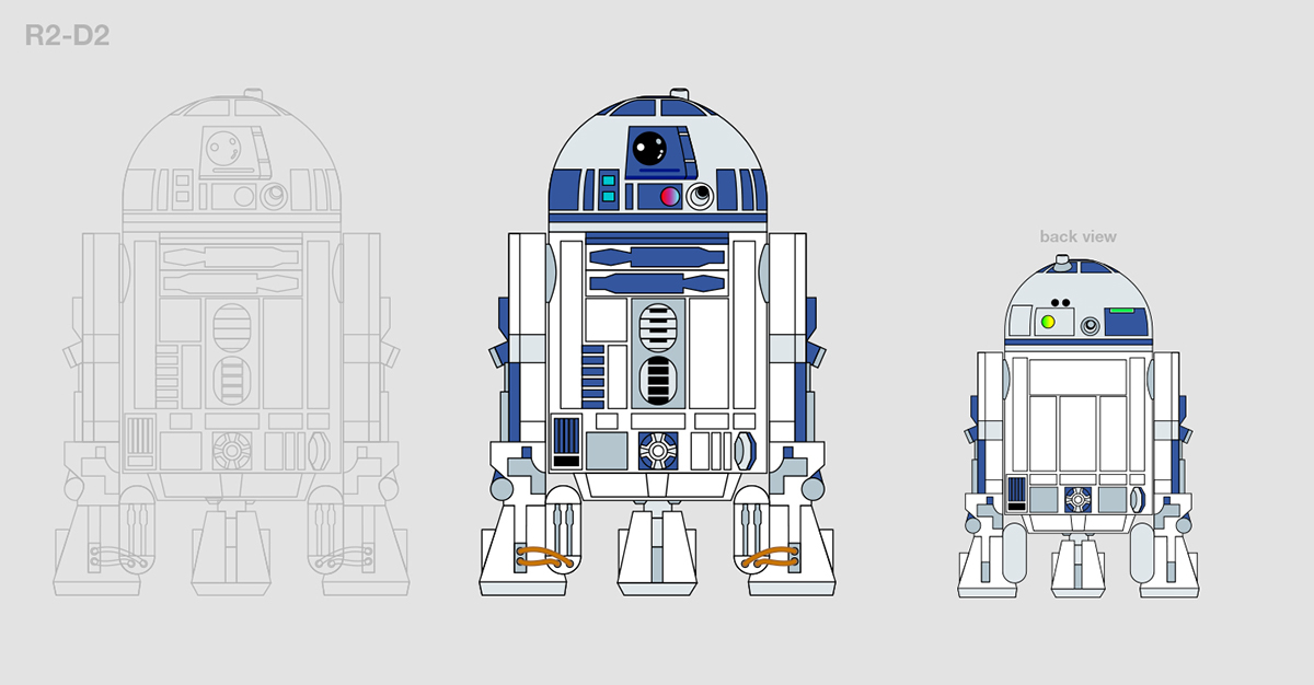 droid android star wars BB-8 R2-D2