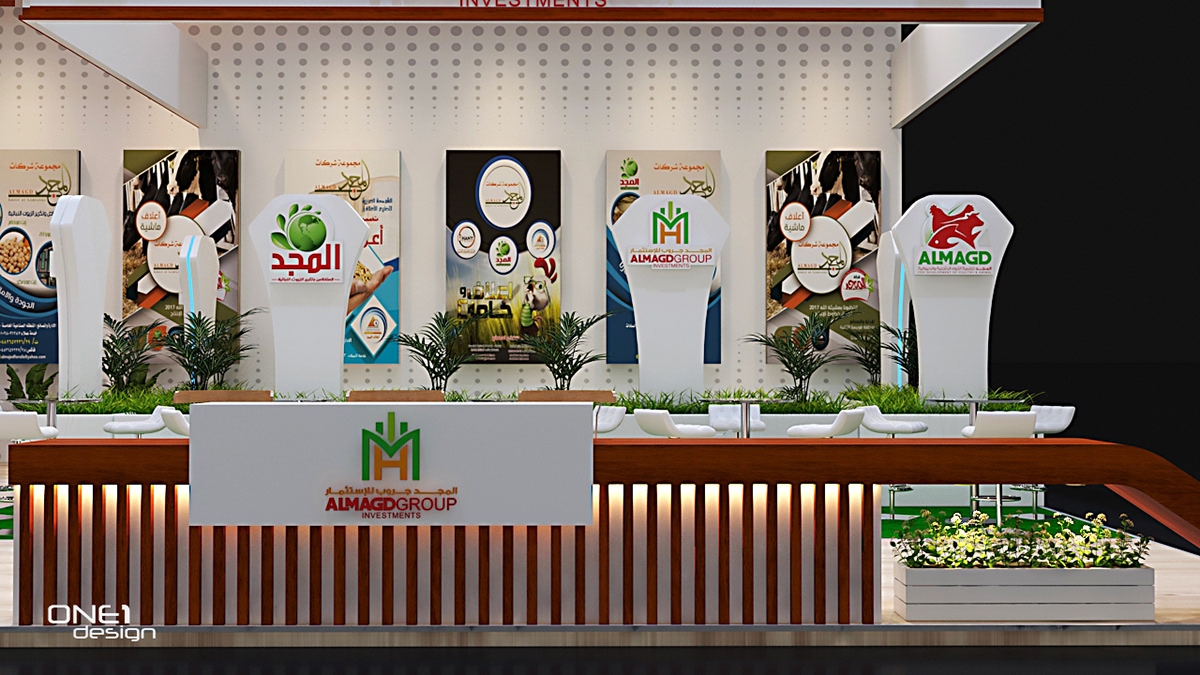 Agricultural Agricultural Fertilizer animals booth Exhibition Design  farm Food  Kiosk poultry trading