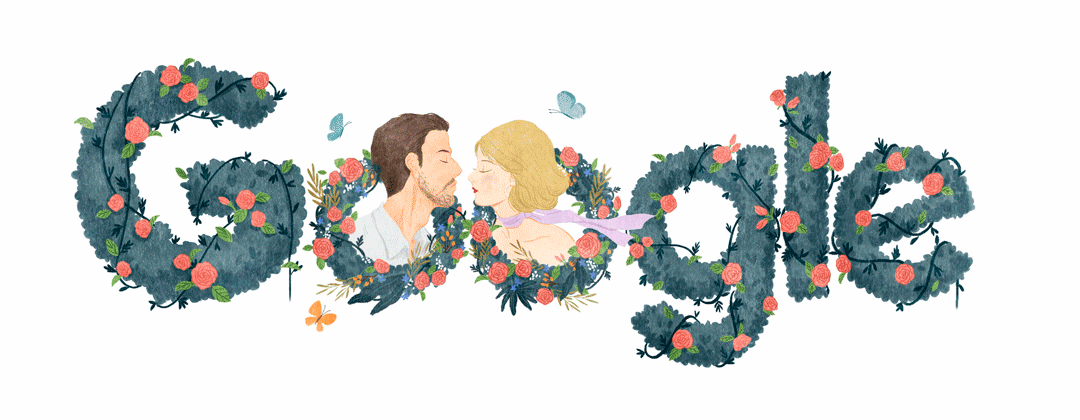 logo kiss couple Flowers
