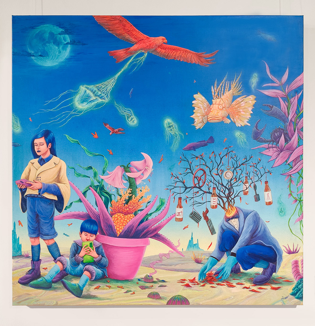 contemporary art Drawing Ecology Exhibition fine art ILLUSTRATION Nature painting surrealism Sustainability