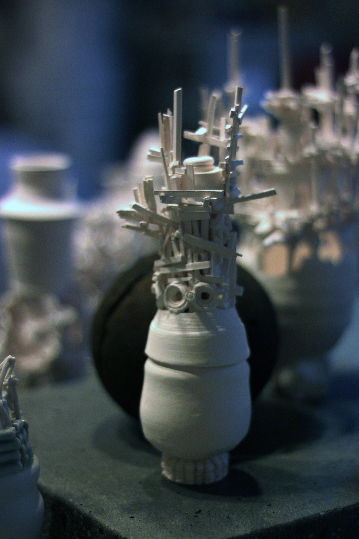 Terri Saulin Frock tigerstrikesasteroid porcelain ceramics  sculpture