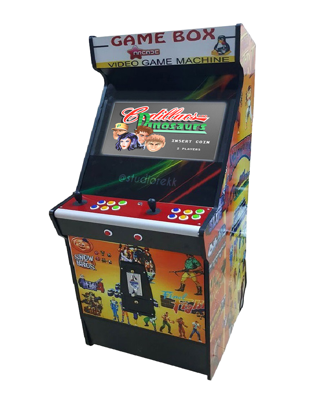 Cadillacs And Dinosaurs Arcade Fridge Magnet Kühlschrank 
