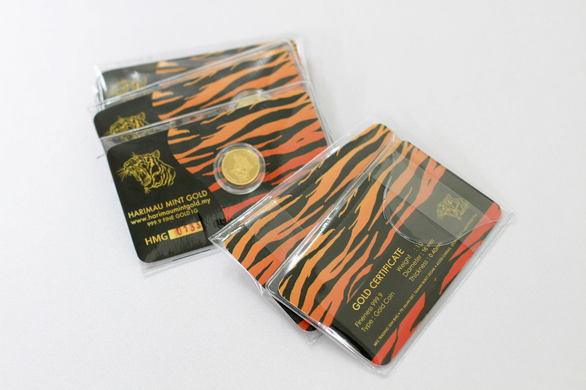 #HarimauMintGold #packagingdesign gold goldmint harimau tiger malaya malaysia