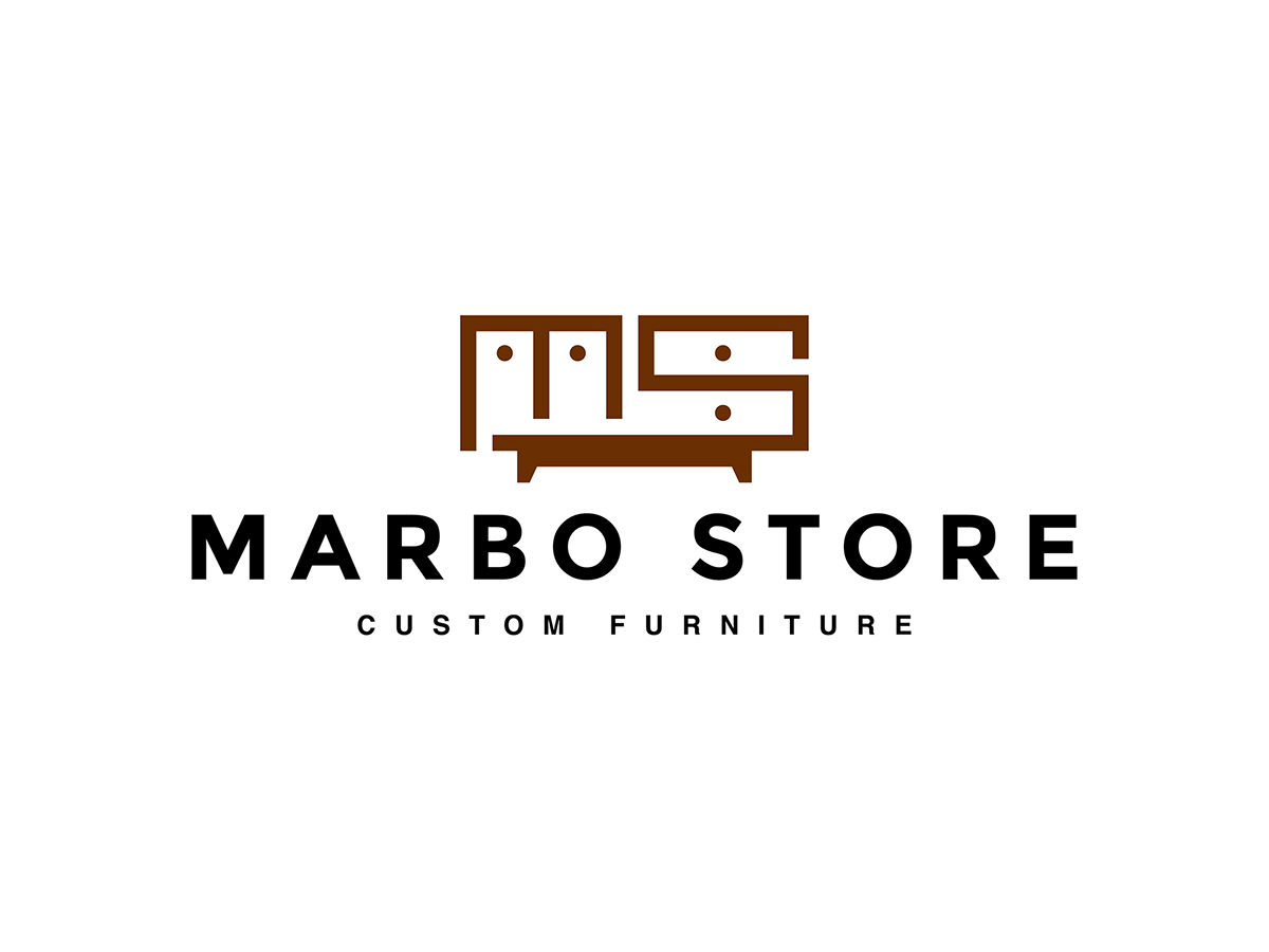 Custom furniture logo identity