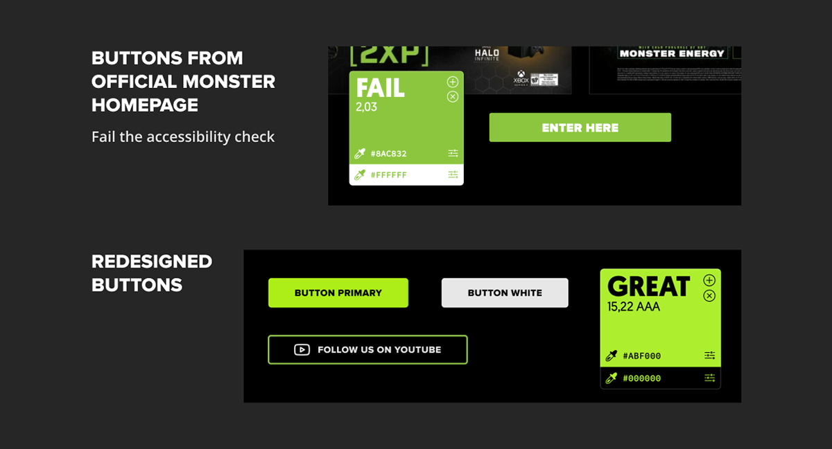 monster energy redesign website redesign Dark Design dark mode dark ui dark website monster monsterenergy Web Design 