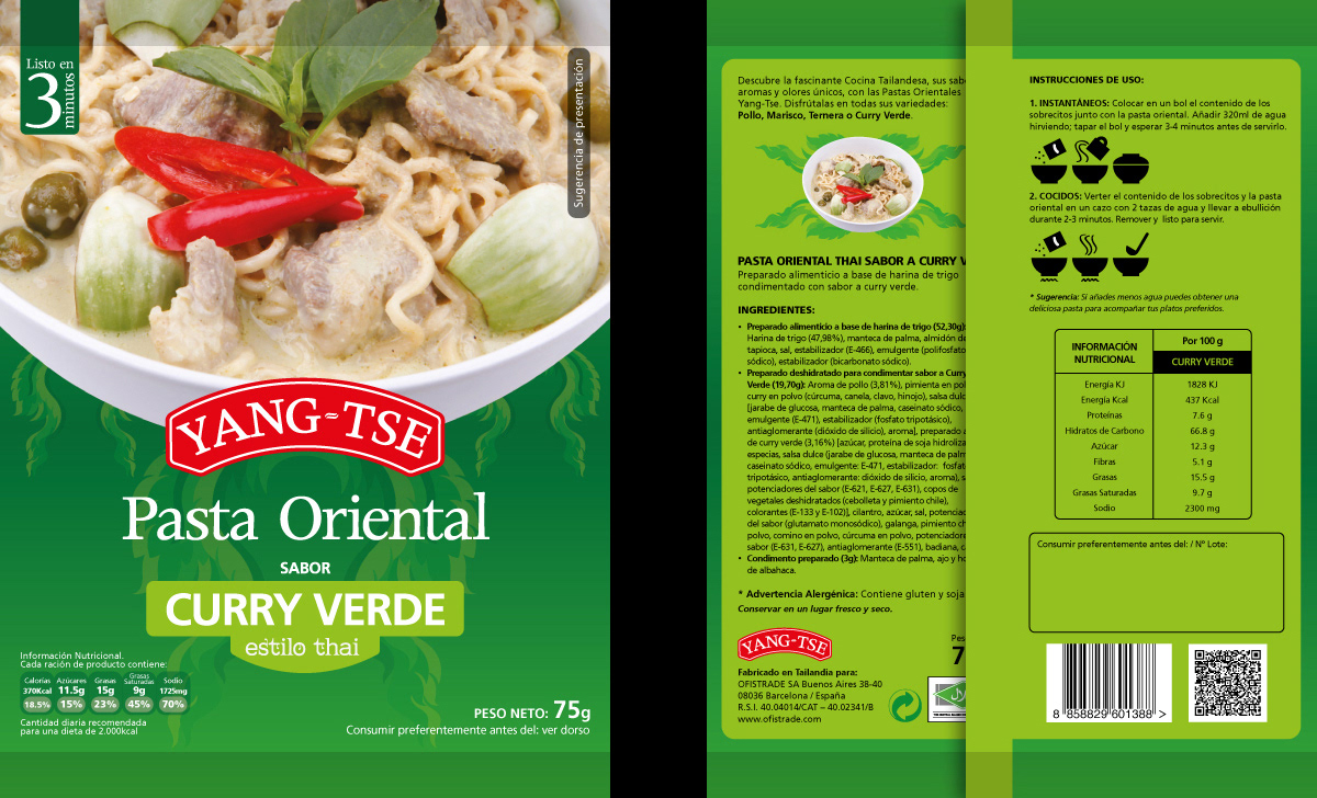Adobe Portfolio yang-tse Food  asian thailandese vietnamese