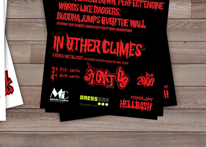 night Space  fERs thefers flyers flyer poster hell bash photoshop