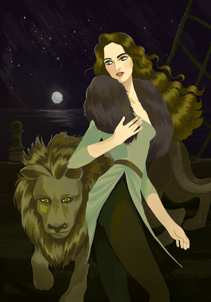 book cover fantasy epic lion adventure