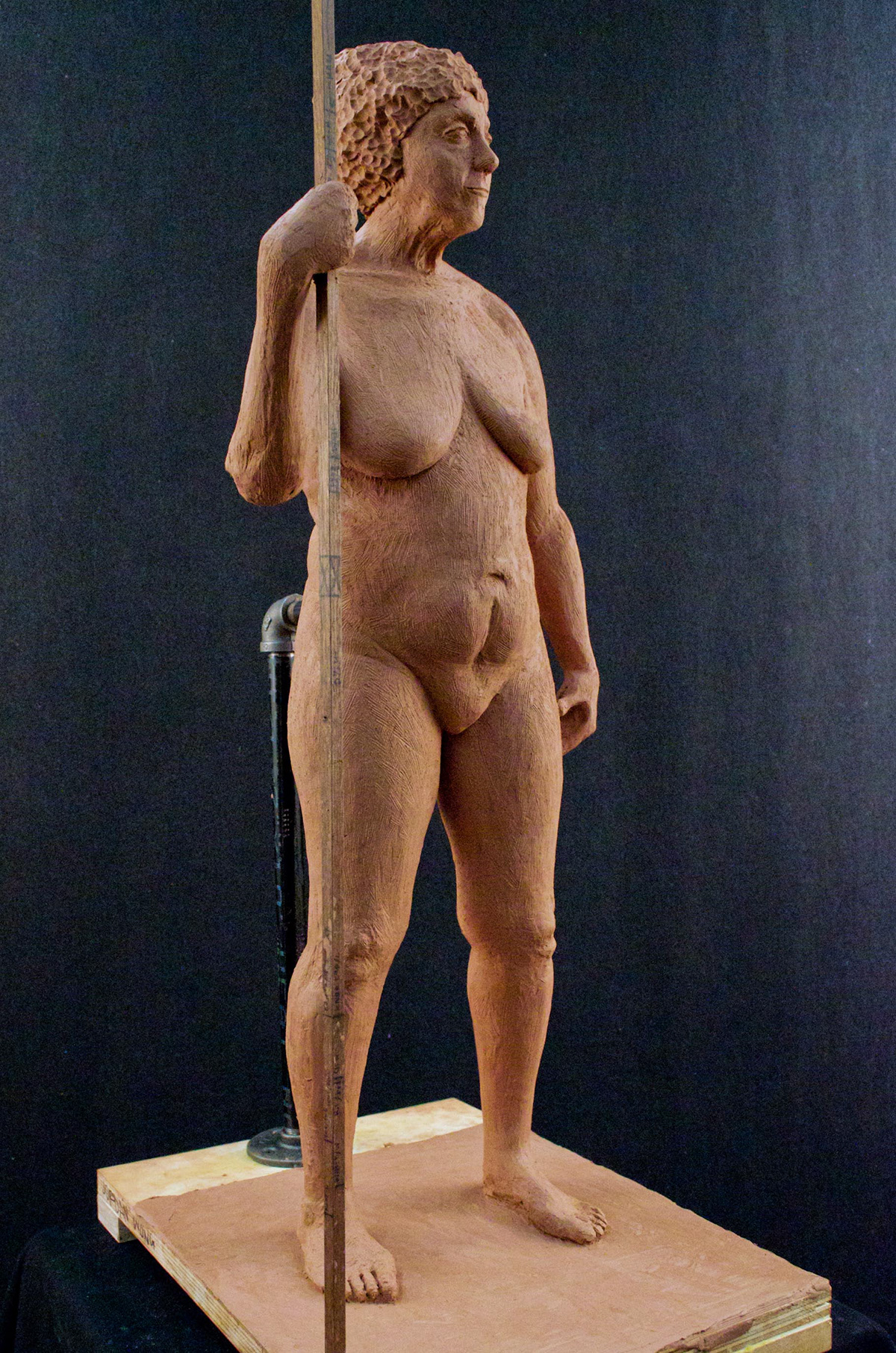 plaster figure modeling standing figure Plasticine