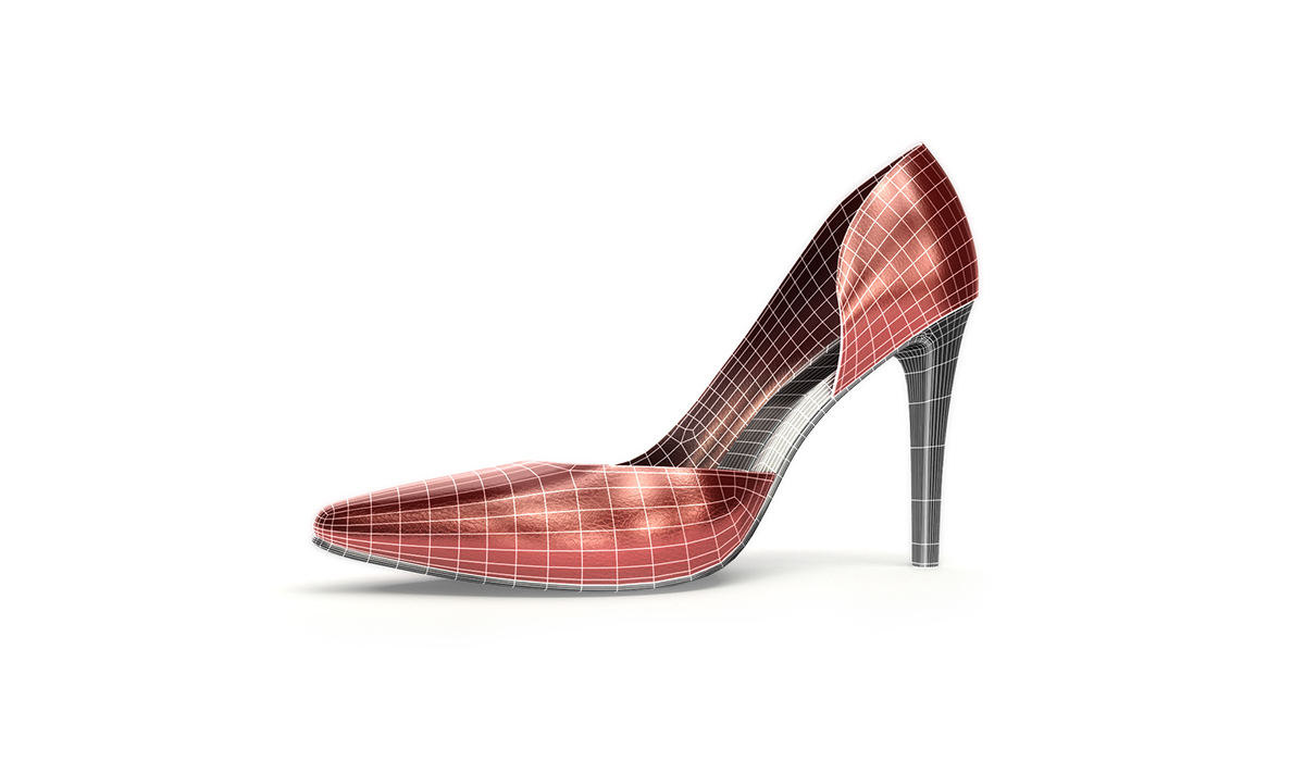 Adobe Portfolio target syncro target syncro 3d render Photorealistic Rendering 3d design 3d modeling shoe girl shoe red shoe