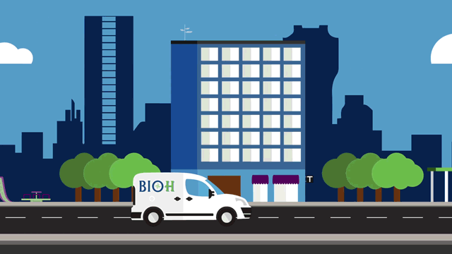 Bio-h water Van pure infographics filters video direction milano acqua city filtrazione
