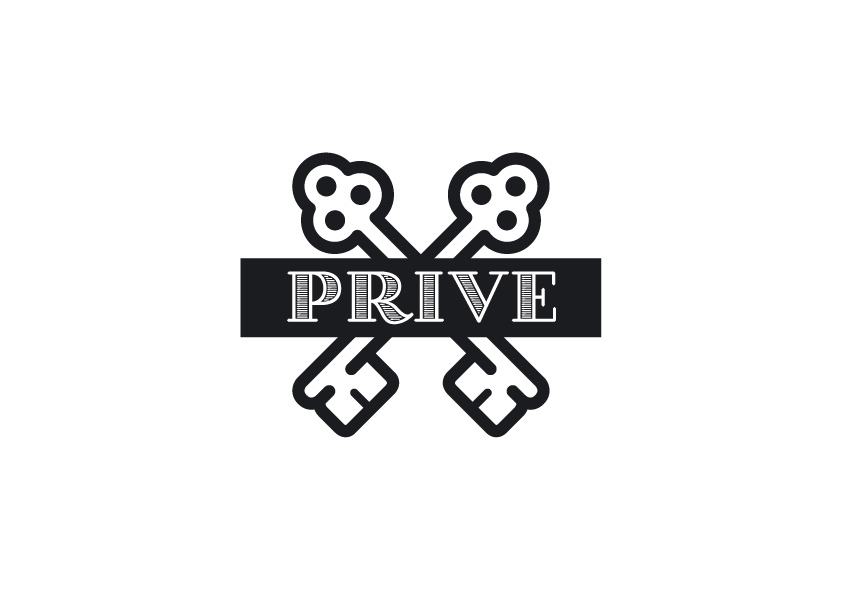 prive nightclub raving Fun logo design clubs House music Promotion