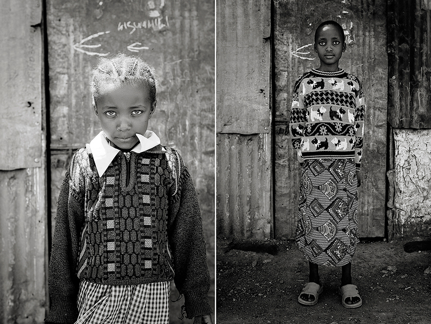 portrait kenya slum children