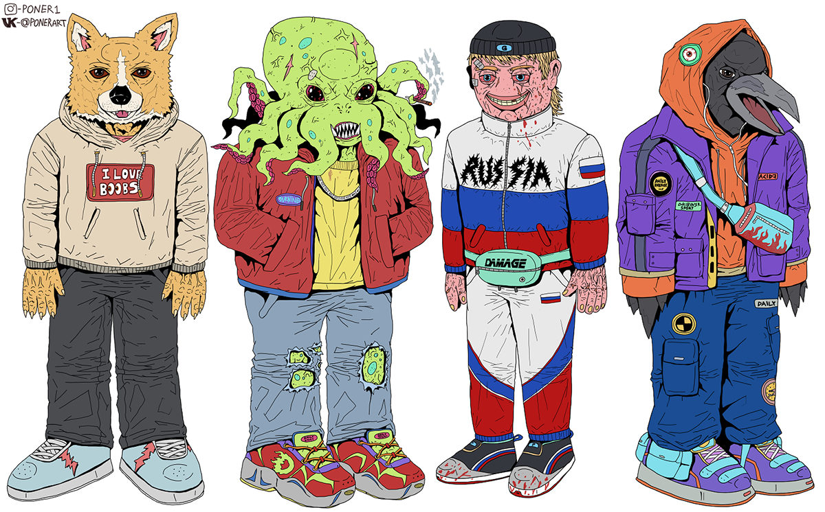 artwork Character design  characters comics russian art Style