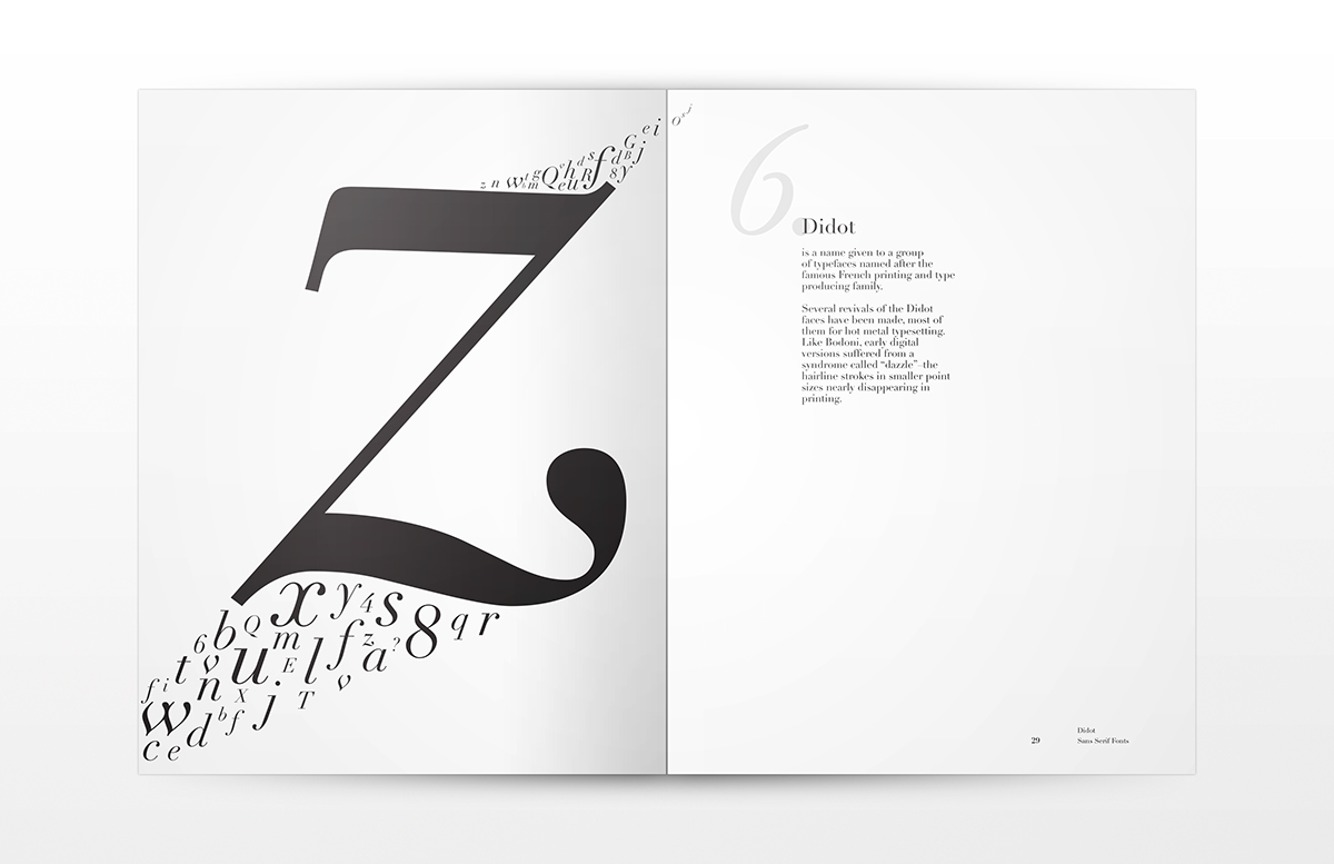 book design editorial type