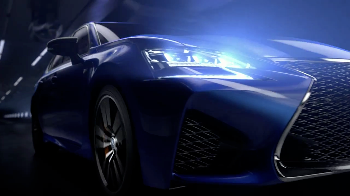 3D CGI car automotive   Lexus luxury sport adrenaline motion design