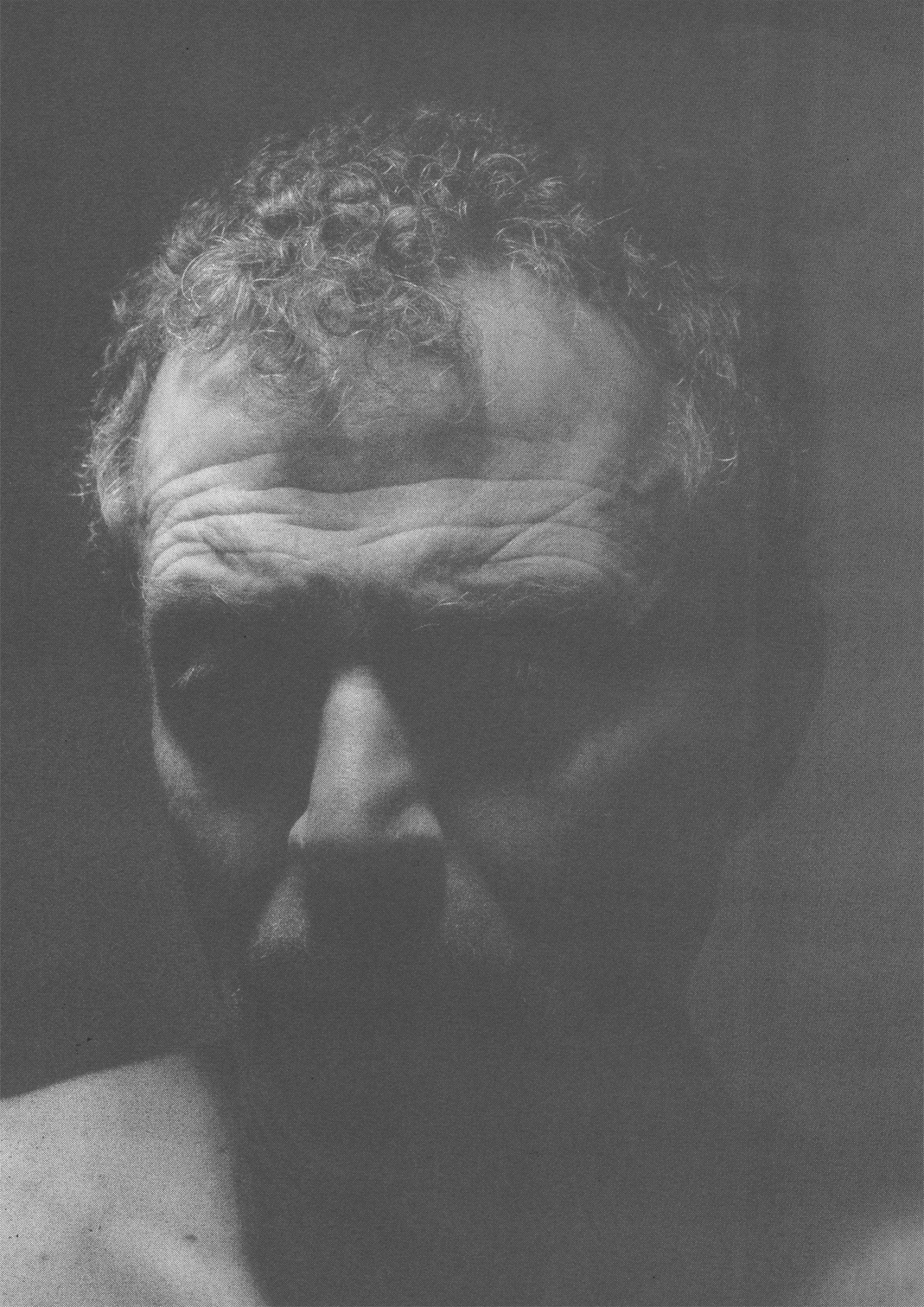 screen print black and white process lebanon portrait father
