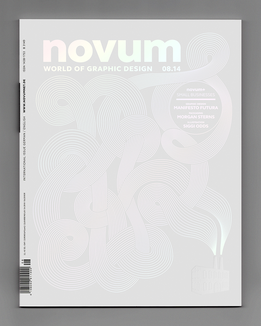 graphic design magazine print finishing embossing Hot Foil novum White novum magazine details cover print blank gebrauchsgraphik