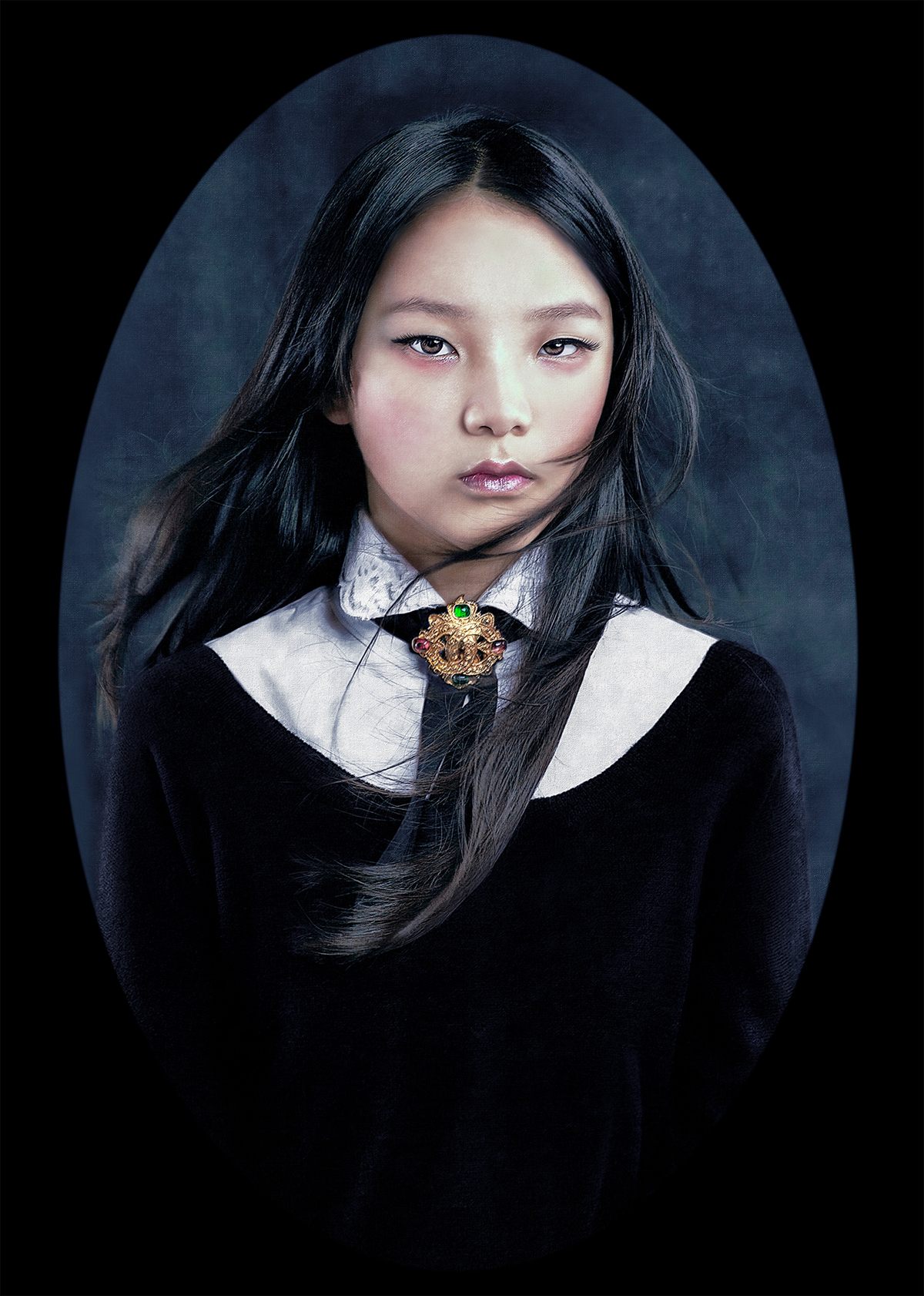 girl portrait portraits people beauty gothic dark digital fantasy uniform anime Cosplay concept art photoshop