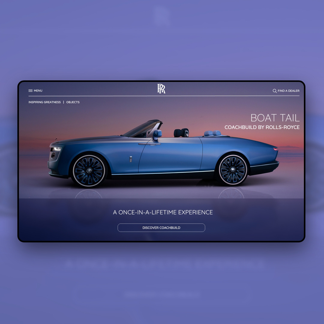 Cars design graphicdesign Interface landingpage rollsroyce uidesign uiux uxdesign Webdesign