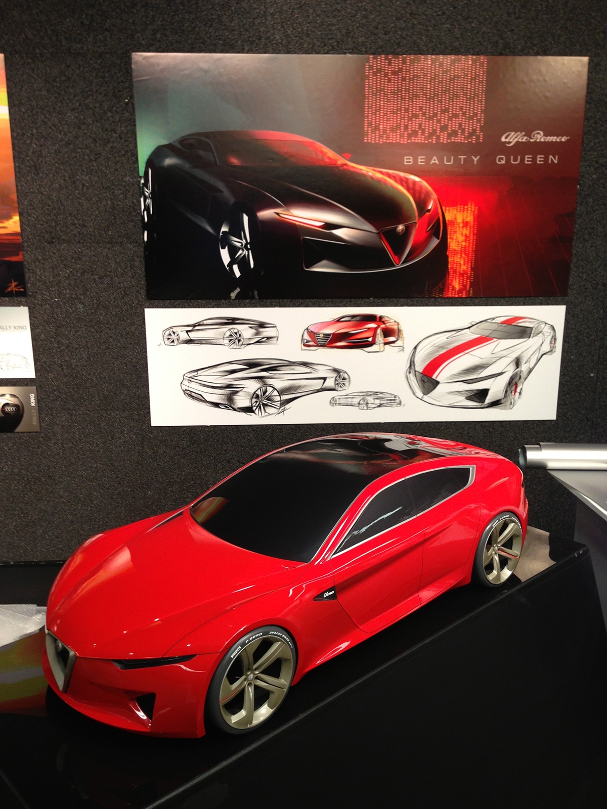 tony chen Art Center graduation alfa romeo concept car Transportation Design car sketch line weight Audi BMW mercades