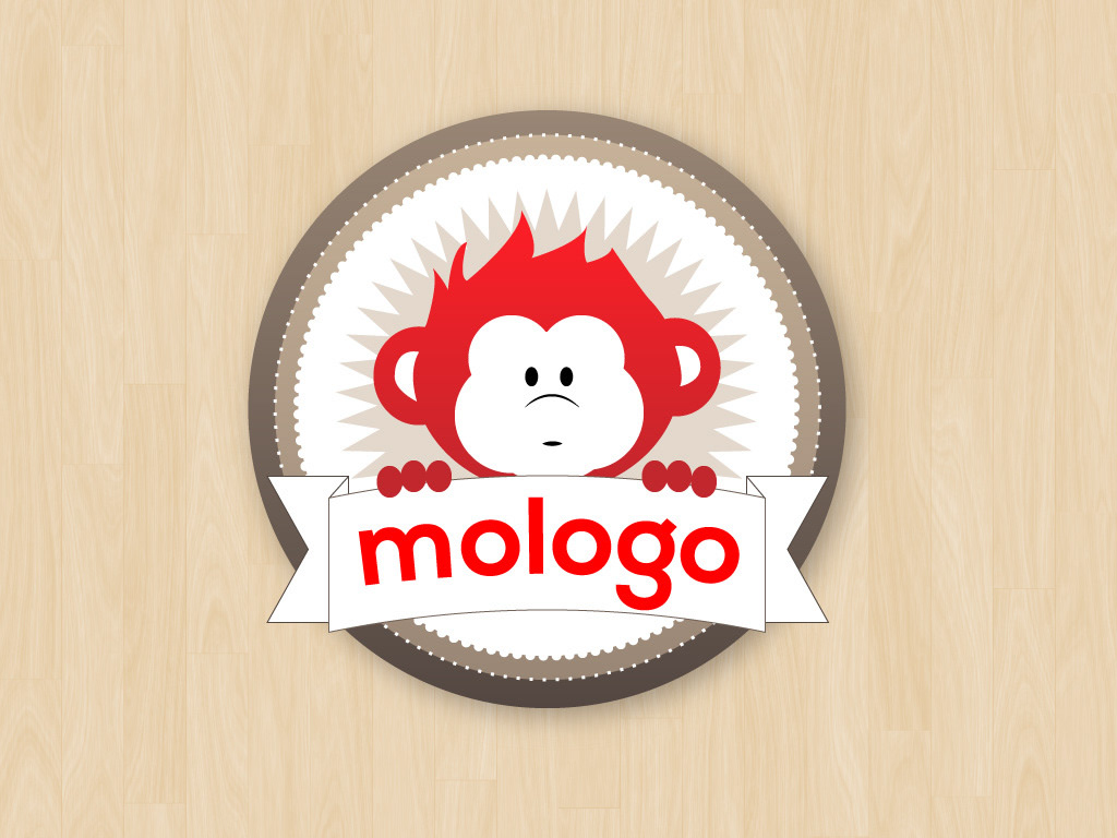 mologo logo Logo Design monkey red tanfolyam Webdesign landing brand