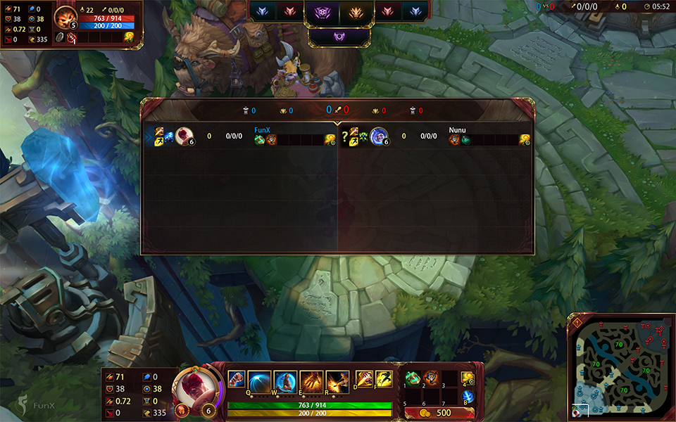 League of Legends, Interface In Game