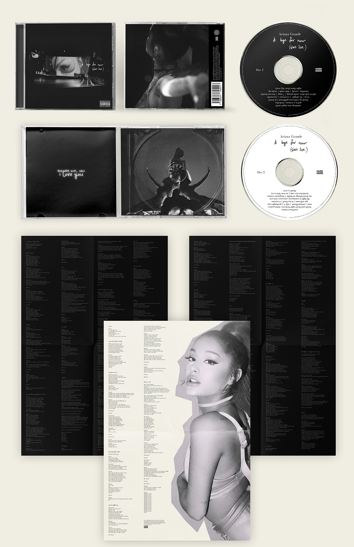 Ariana Grande - K bye for now (CD Redesign) on Behance