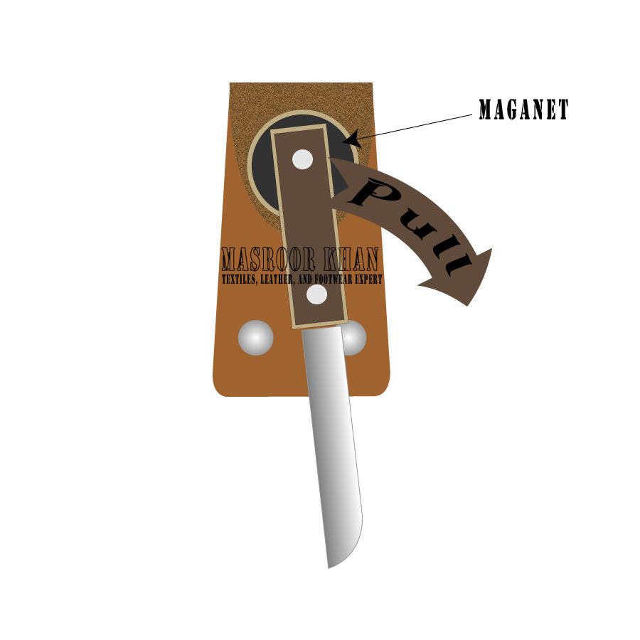 Magnetic belt holder for tools Design .gif image