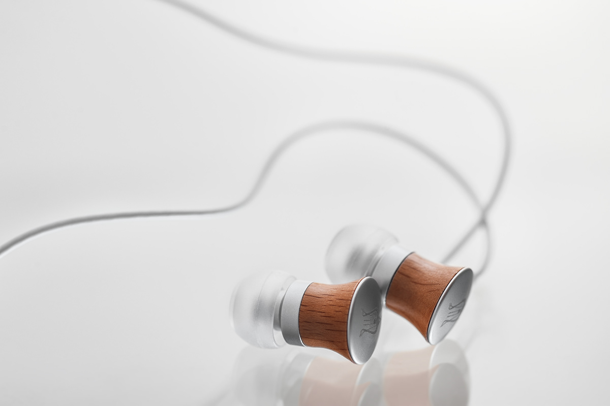 meze wood earphones headphones design art deco aluminum soft art nouveau