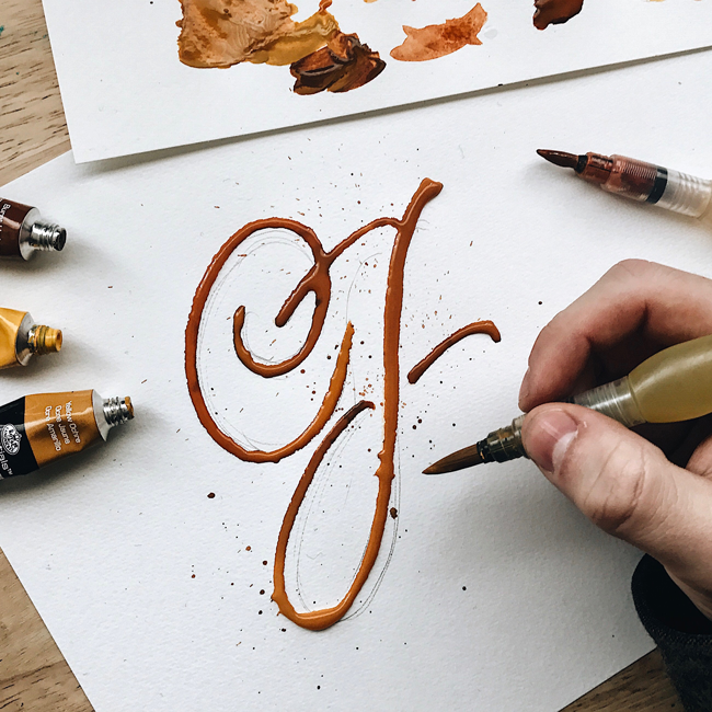 lettering Calligraphy   Paint Pen Street Art  typography   HAND LETTERING custom type water color