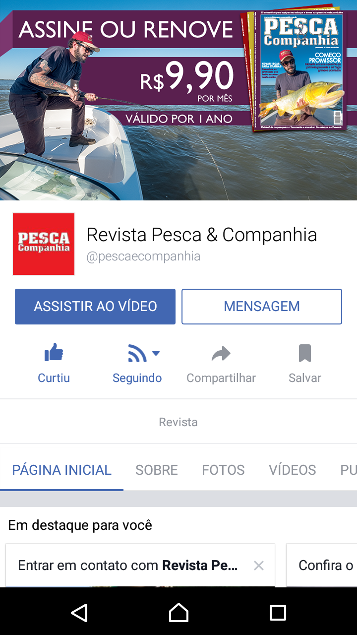 facebook cover design digital fish fishing magazine Capa
